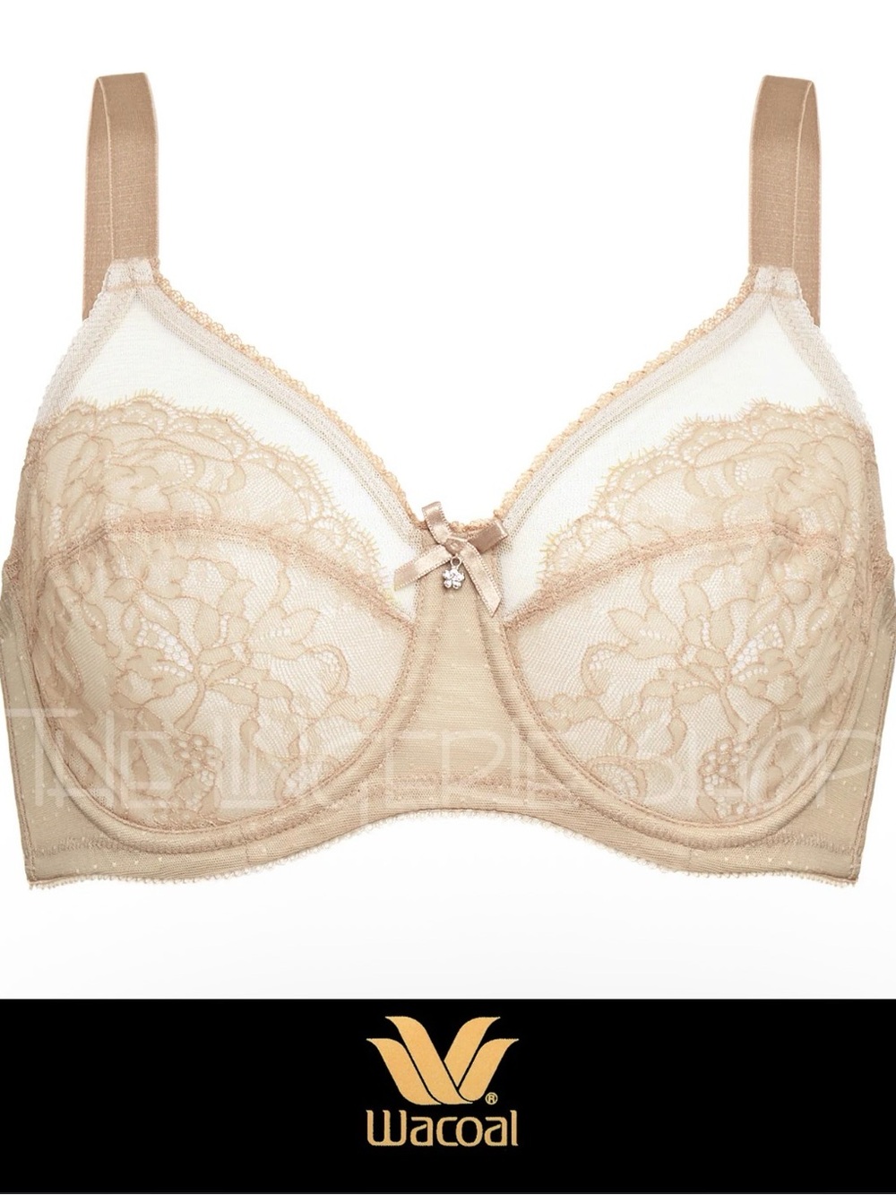 Wacoal Lace Underwire Retro Chic Bra in Nude 34DD